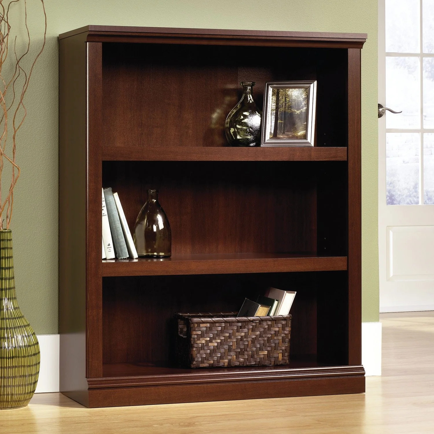 Blyth Bookcase with Three Shelves - Select Cherry - Image 2