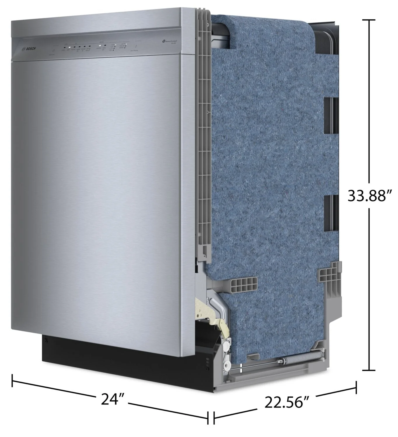 Bosch 100 Series Smart Dishwasher with PrecisionWash® and Third Rack - SHE5AE75N - Image 11
