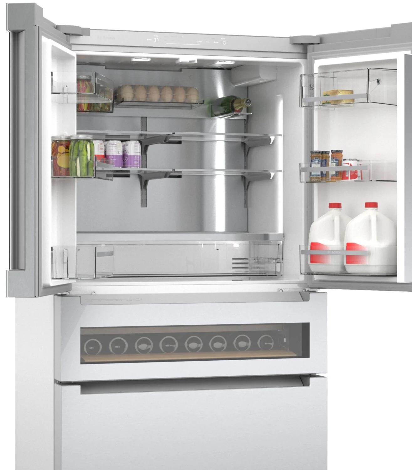 Bosch 21 Cu. Ft. French-Door Bottom Mount Refrigerator - B36CL81ENG - Image 4