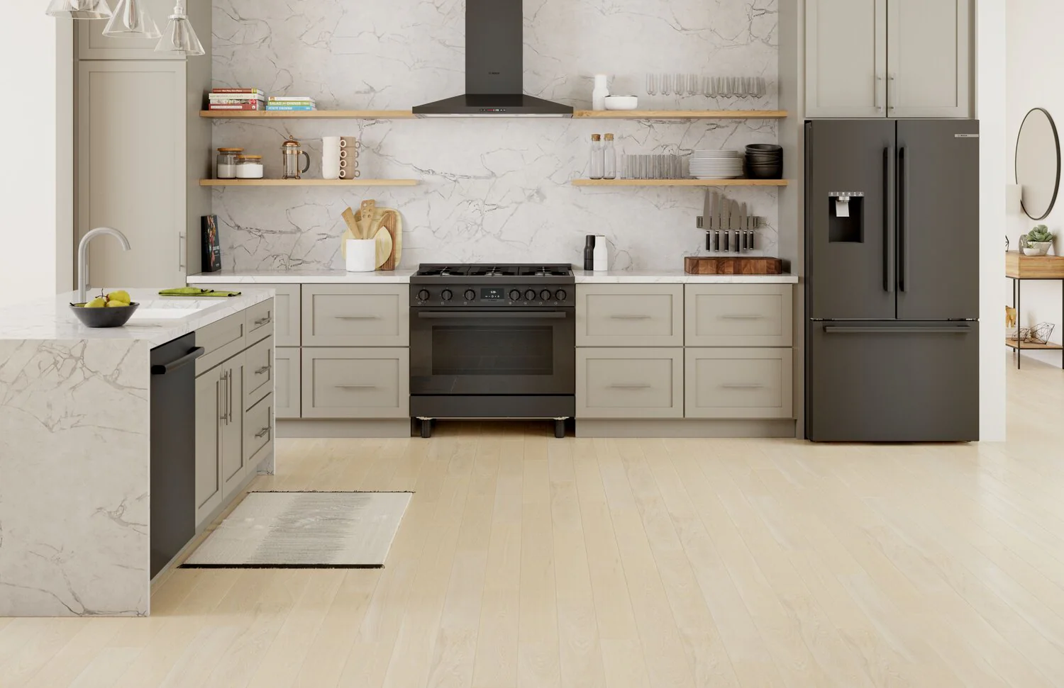 Bosch 26 Cu. Ft. 500 Series French-Door Refriegrator - B36FD50SNB - Image 9