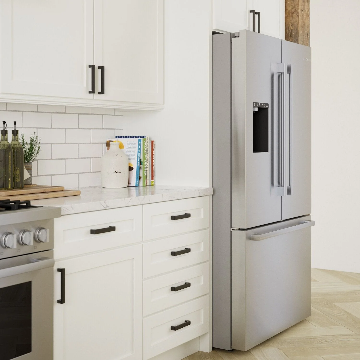 Bosch 26 Cu. Ft. 500 Series French-Door Refrigerator - B36FD50SNS - Image 8