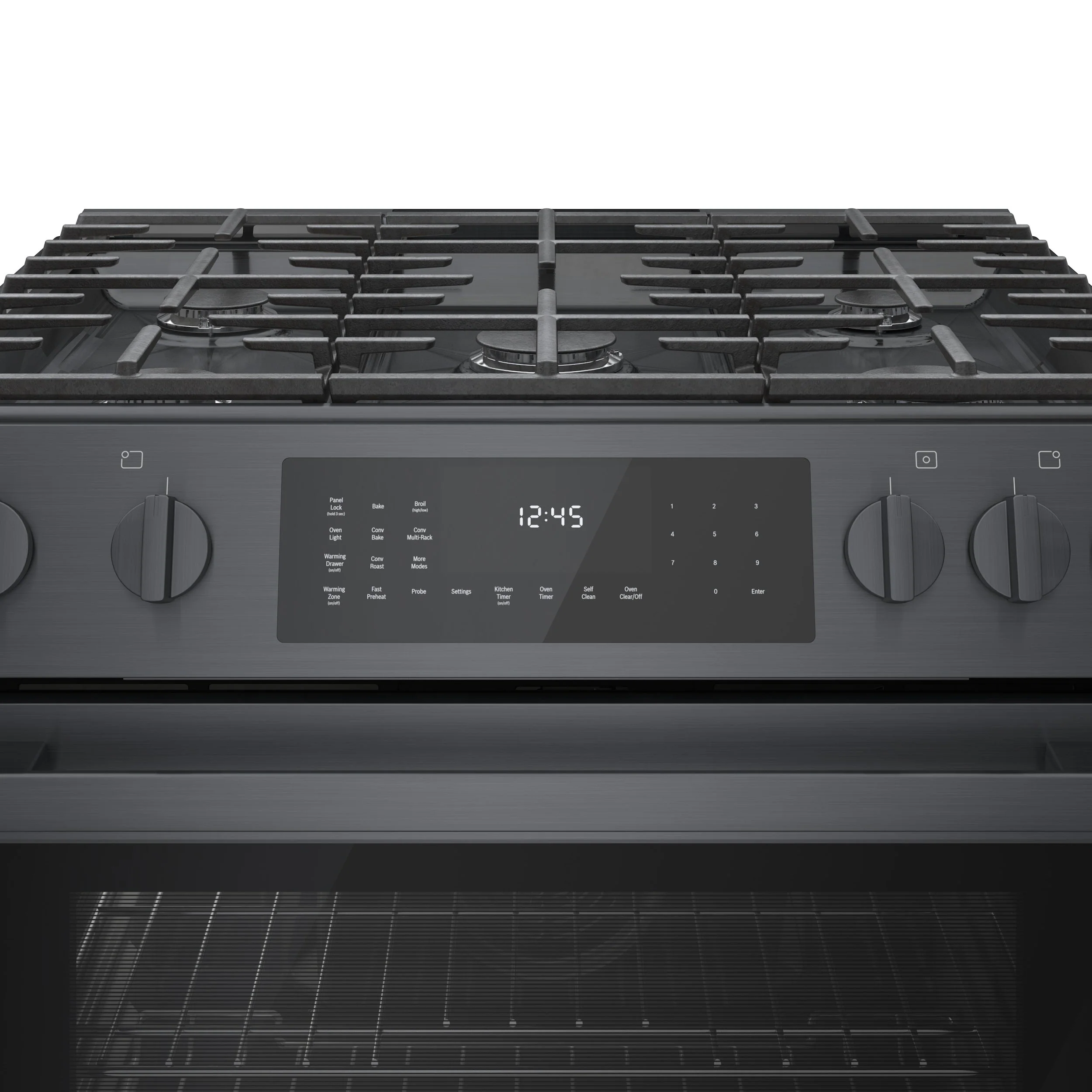 Bosch 30" Black Stainless Steel Full Gas Slide-In Range - HGI8046UC - Image 2