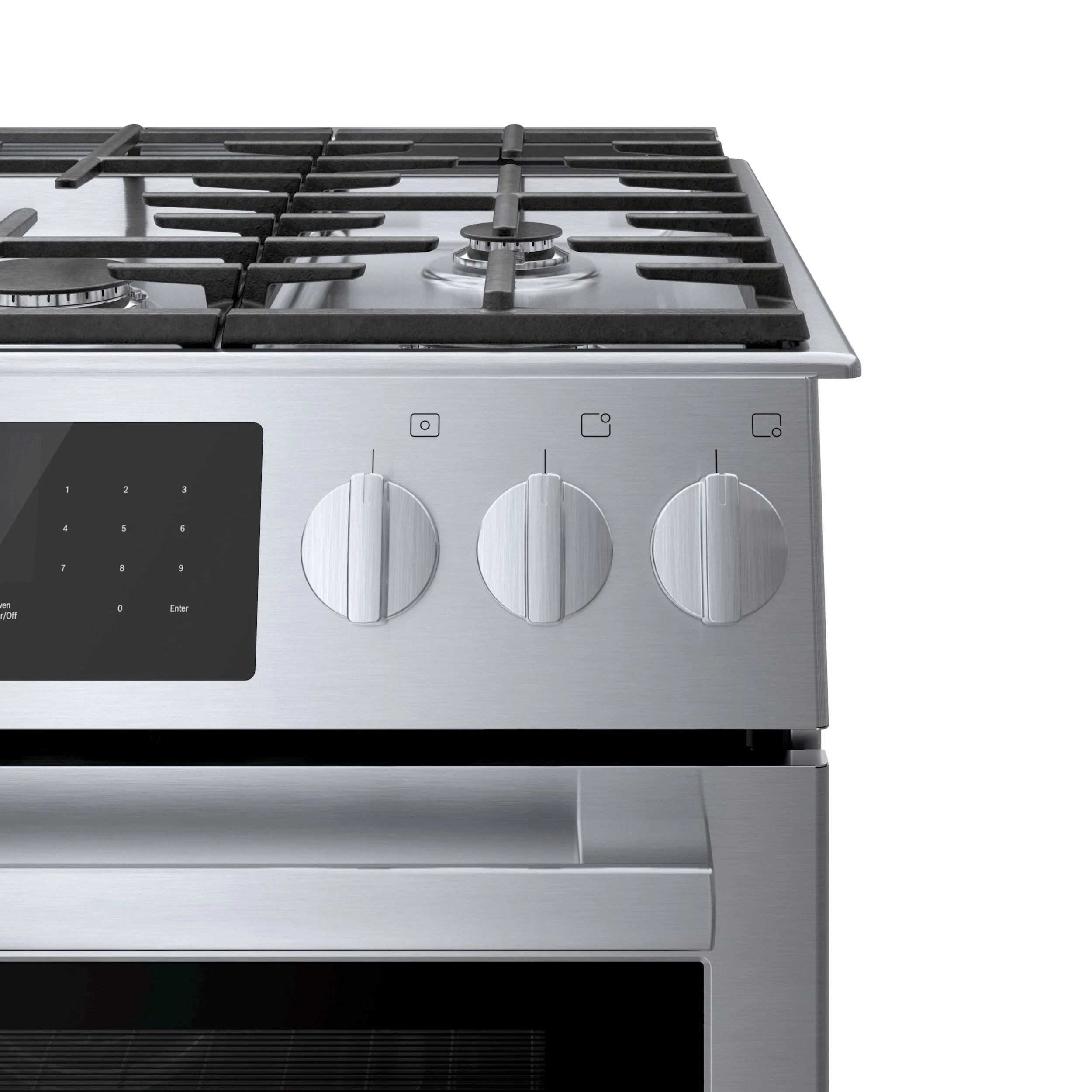 Bosch 30" Stainless Steel Dual Fuel Slide-In Range - HDI8056C - Image 2