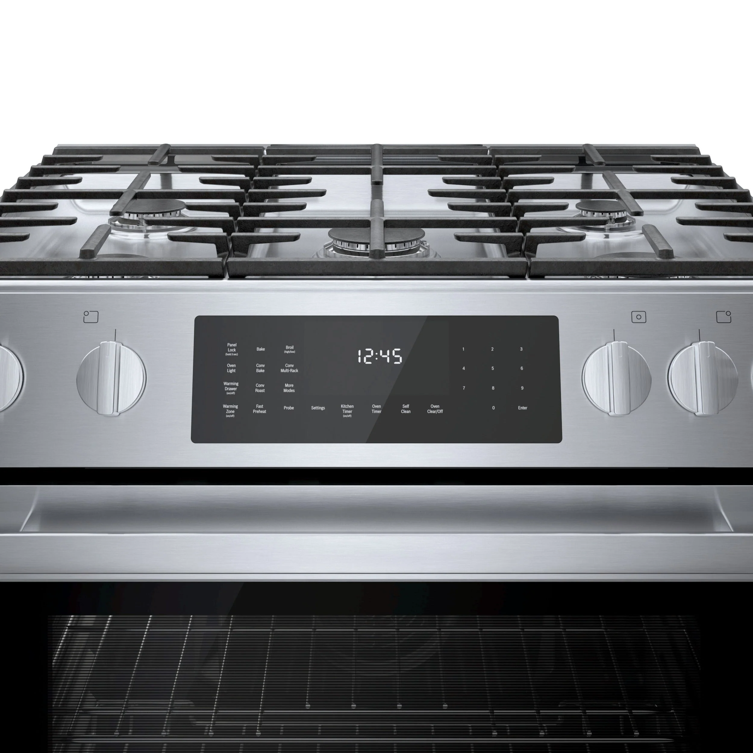Bosch 30" Stainless Steel Dual Fuel Slide-In Range - HDI8056C - Image 3