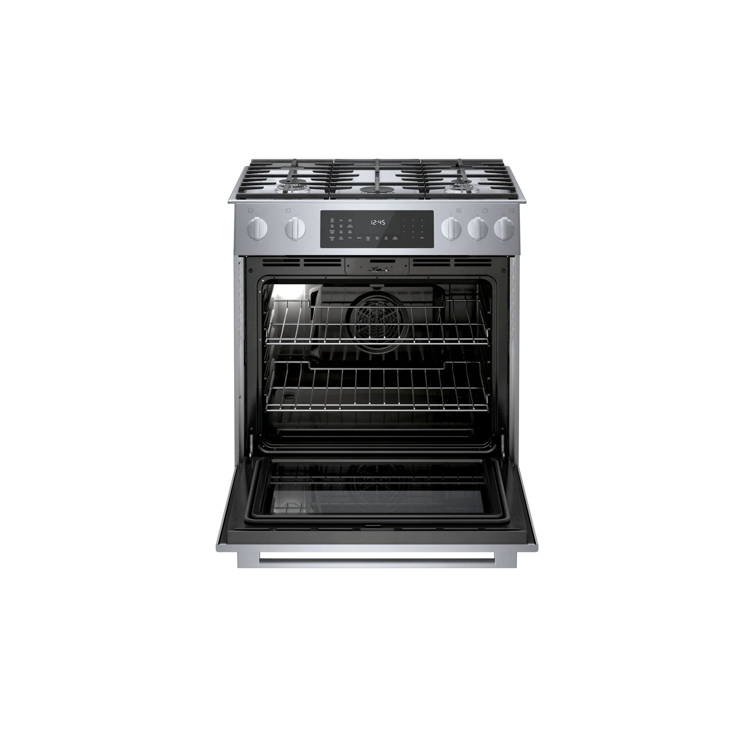 Bosch 30" Stainless Steel Dual Fuel Slide-In Range - HDI8056C - Image 5