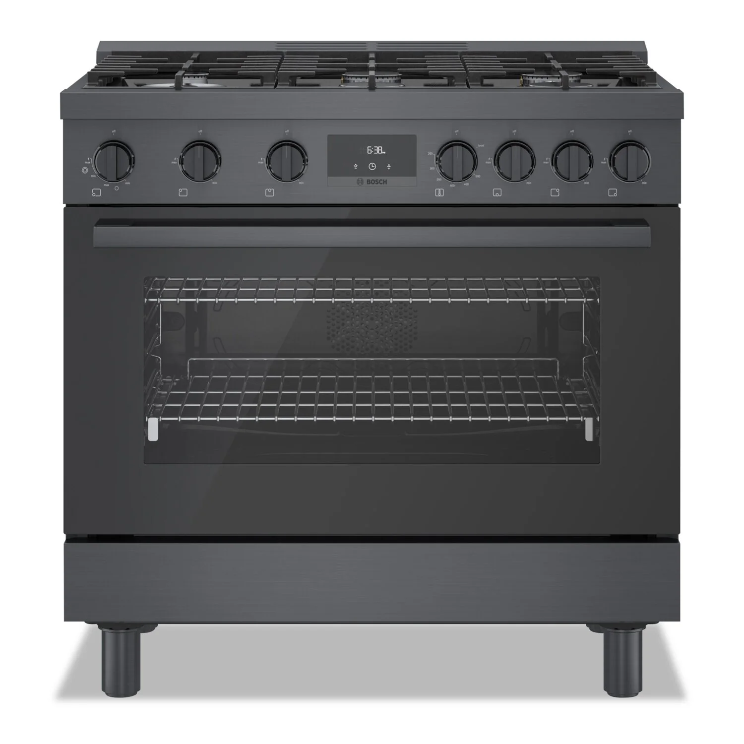 Bosch 800 Series 3.4 Cu. Ft. Industrial-Style Freestanding Gas Range - HGS8645UC
