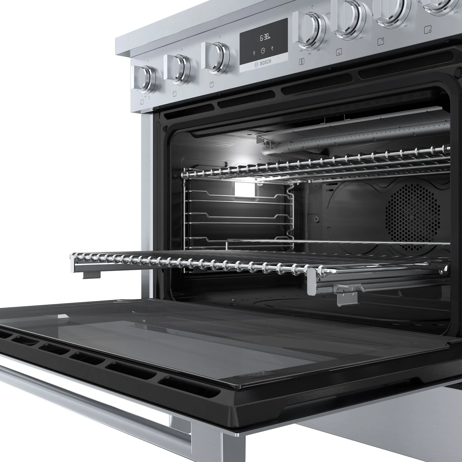 Bosch 800 Series 3.4 Cu. Ft. Industrial-Style Freestanding Gas Range - HGS8655UC - Image 4