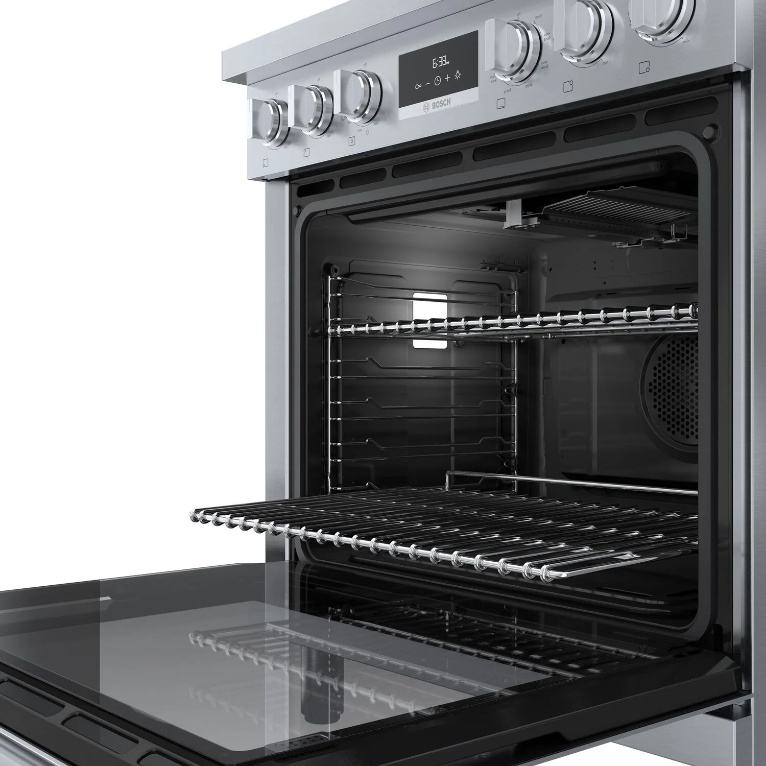 Bosch 800 Series 3.9 Cu. Ft. Dual Fuel Freestanding Range - HDS8055C - Image 2