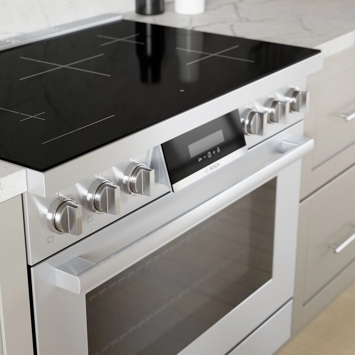 Bosch 800 Series 3.7 Cu. Ft. Electric Induction Range - HIS8655C - Image 6