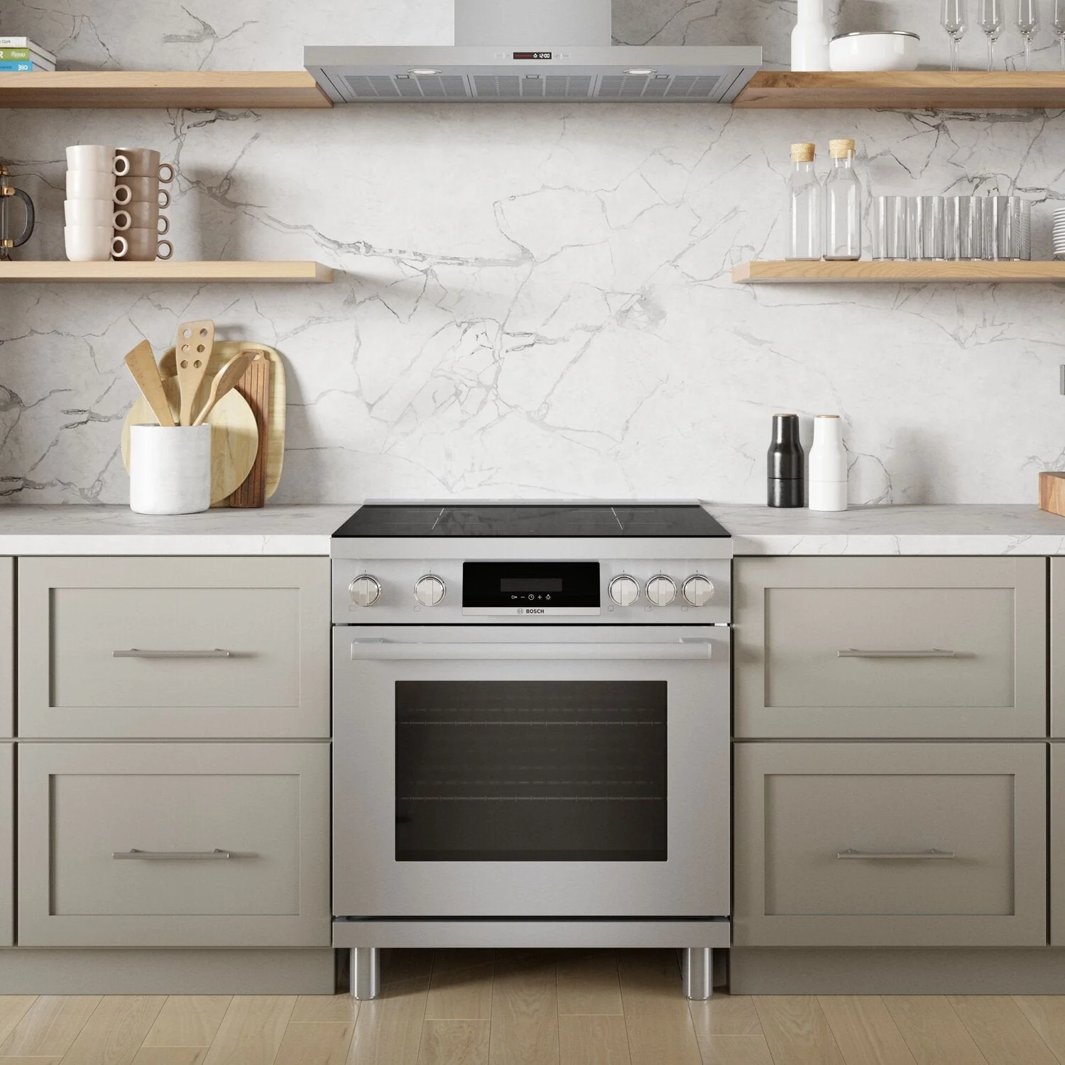 Bosch 800 Series 3.9 Cu. Ft. Electric Induction Range - HIS8055C - Image 7