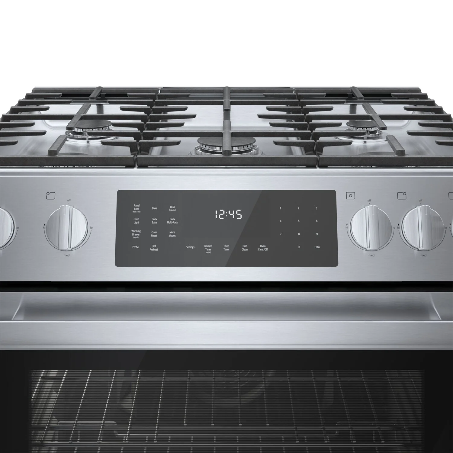 Bosch 800 Series 4.6 Cu. Ft. Dual Fuel Range with Warming Drawer - HDI8056C - Image 4