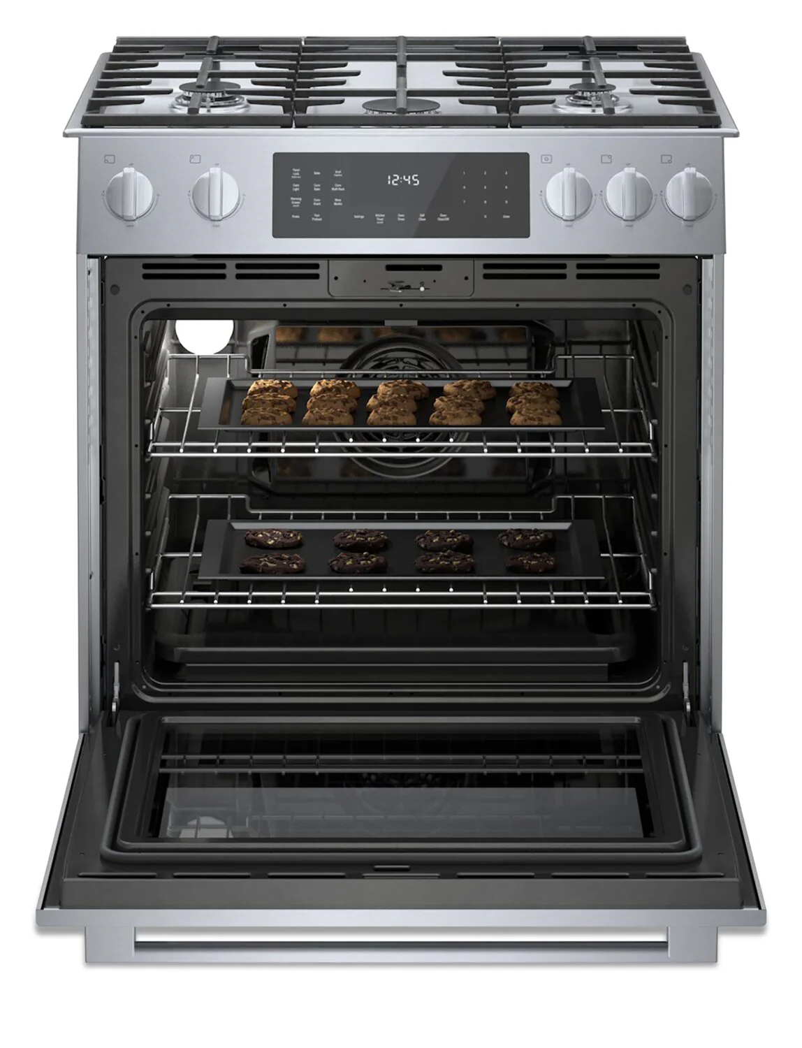 Bosch 800 Series 4.6 Cu. Ft. Dual Fuel Range with Warming Drawer - HDI8056C - Image 5