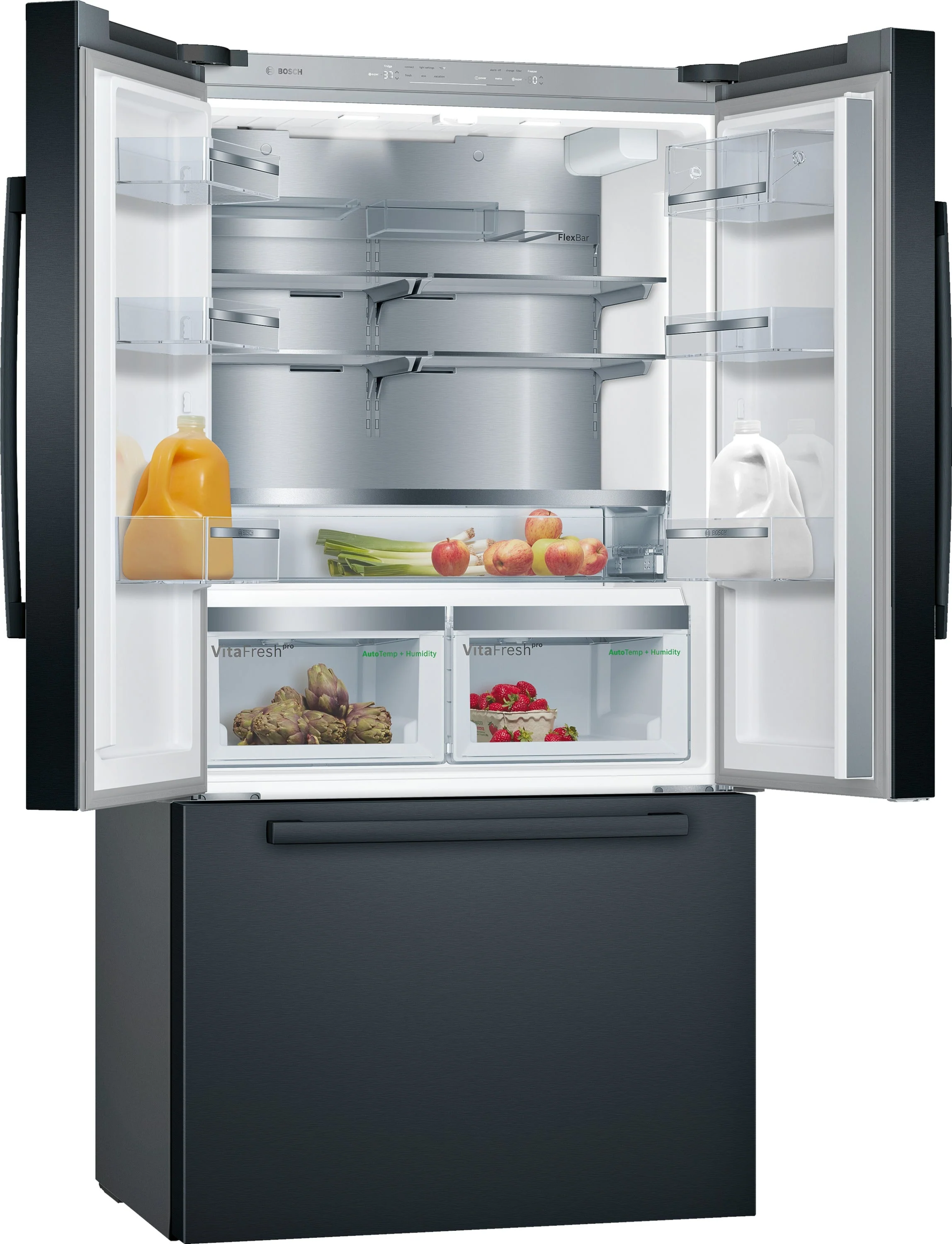 Bosch 800 Series Black Stainless Steel Counter-Depth French Door Refrigerator - B36CT80SNB - Image 7