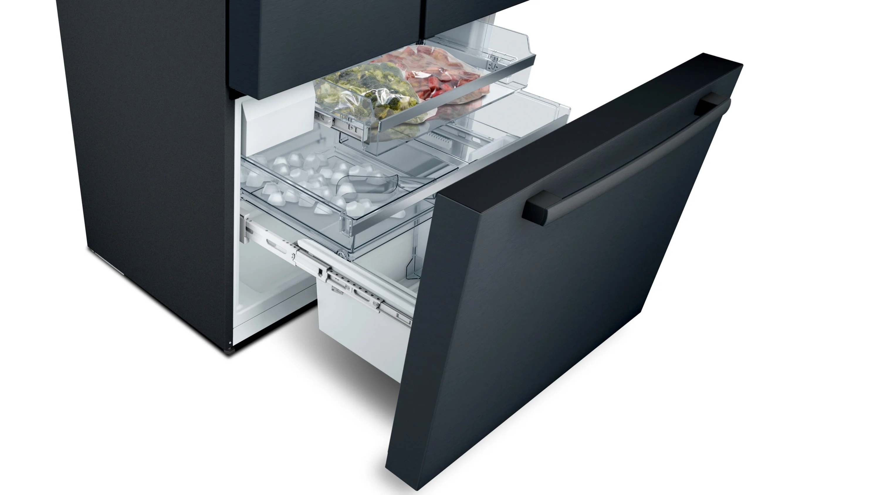 Bosch 800 Series Black Stainless Steel Counter-Depth French Door Refrigerator - B36CT80SNB - Image 8