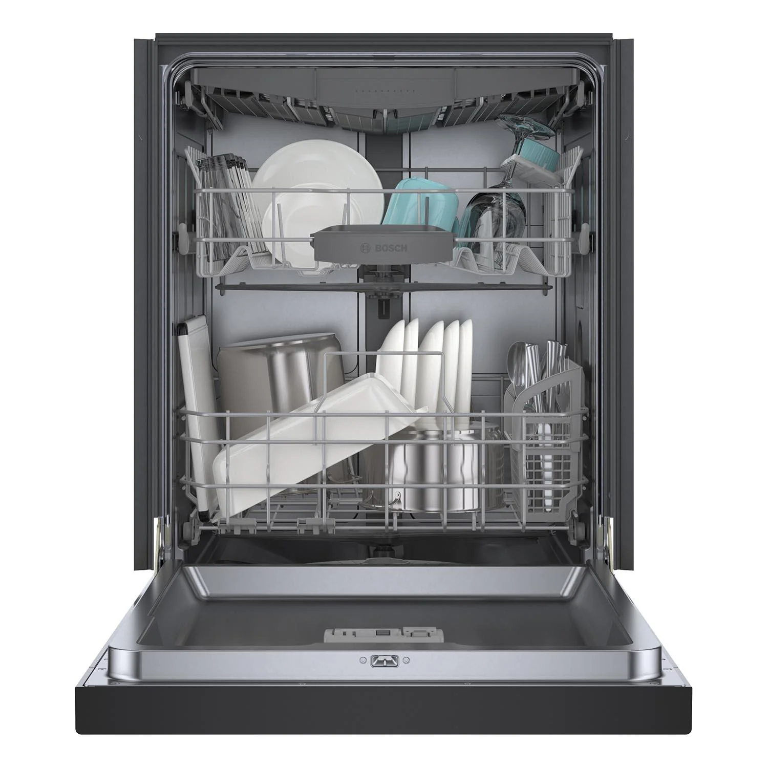 Bosch Black 24" Smart Dishwasher with Home Connect, Third Rack - SHE53C86N - Image 7