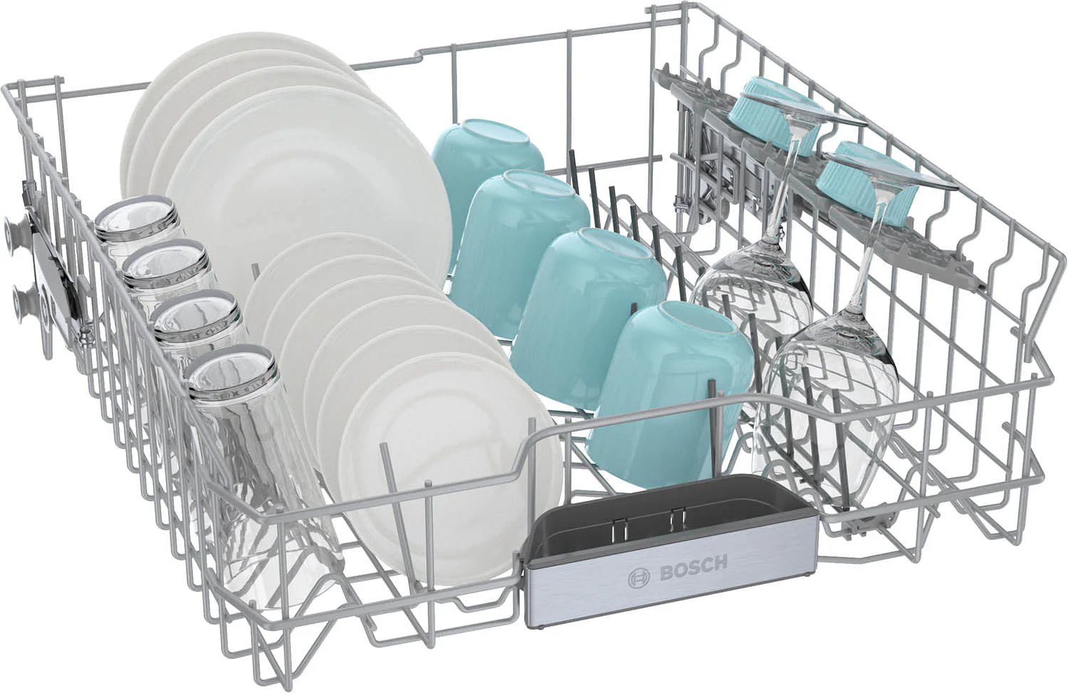 Bosch Black Stainless Steel 24" Smart Dishwasher with Home Connect, Third Rack - SHP78CM4N - Image 9
