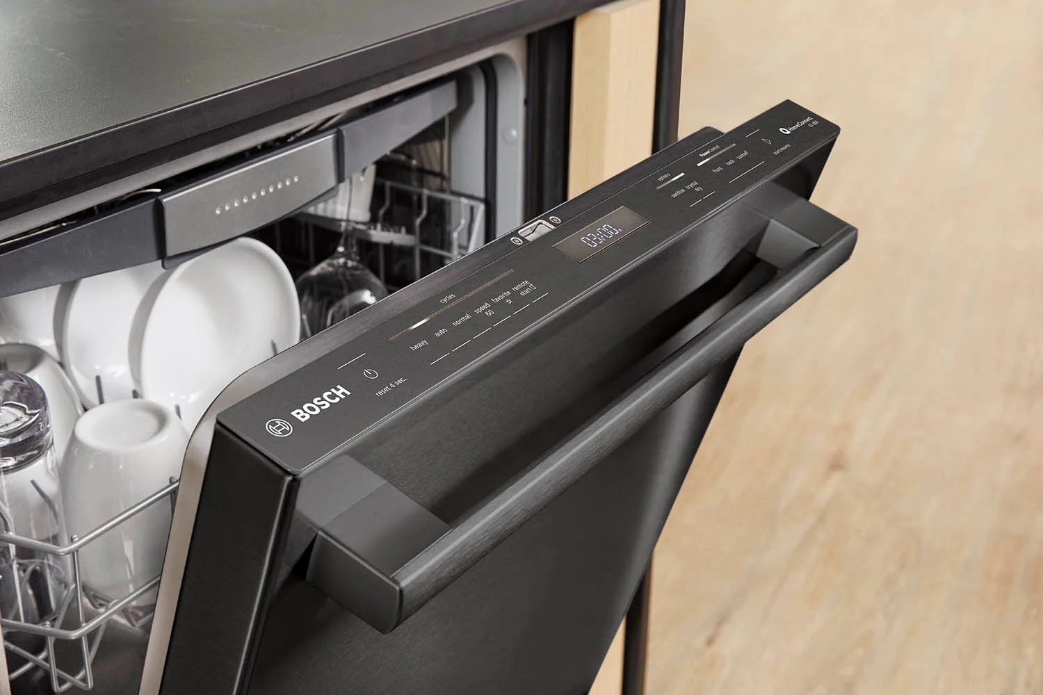 Bosch Black Stainless Steel 24" Smart Dishwasher with Home Connect, Third Rack - SHX78CM4N - Image 15