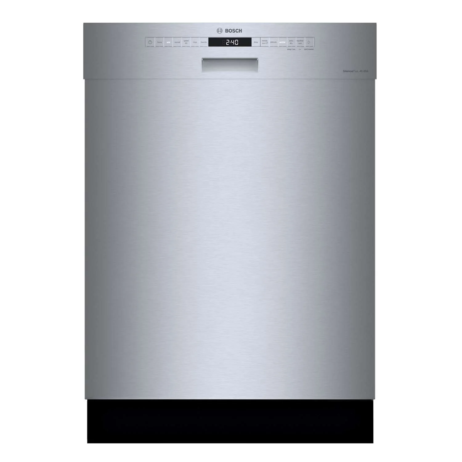 Bosch Fingerprint Resistant Stainless Steel 24-Inch Smart Built-In Dishwasher with Home Connect, Third Rack, 46 dBA - SHE53B75UC