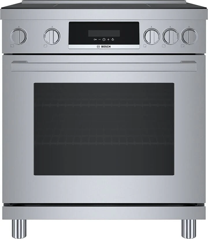 Bosch Stainless Steel 30" Industrial-Style Electric Induction Range (3.9 cu. ft.) - HIS8055C