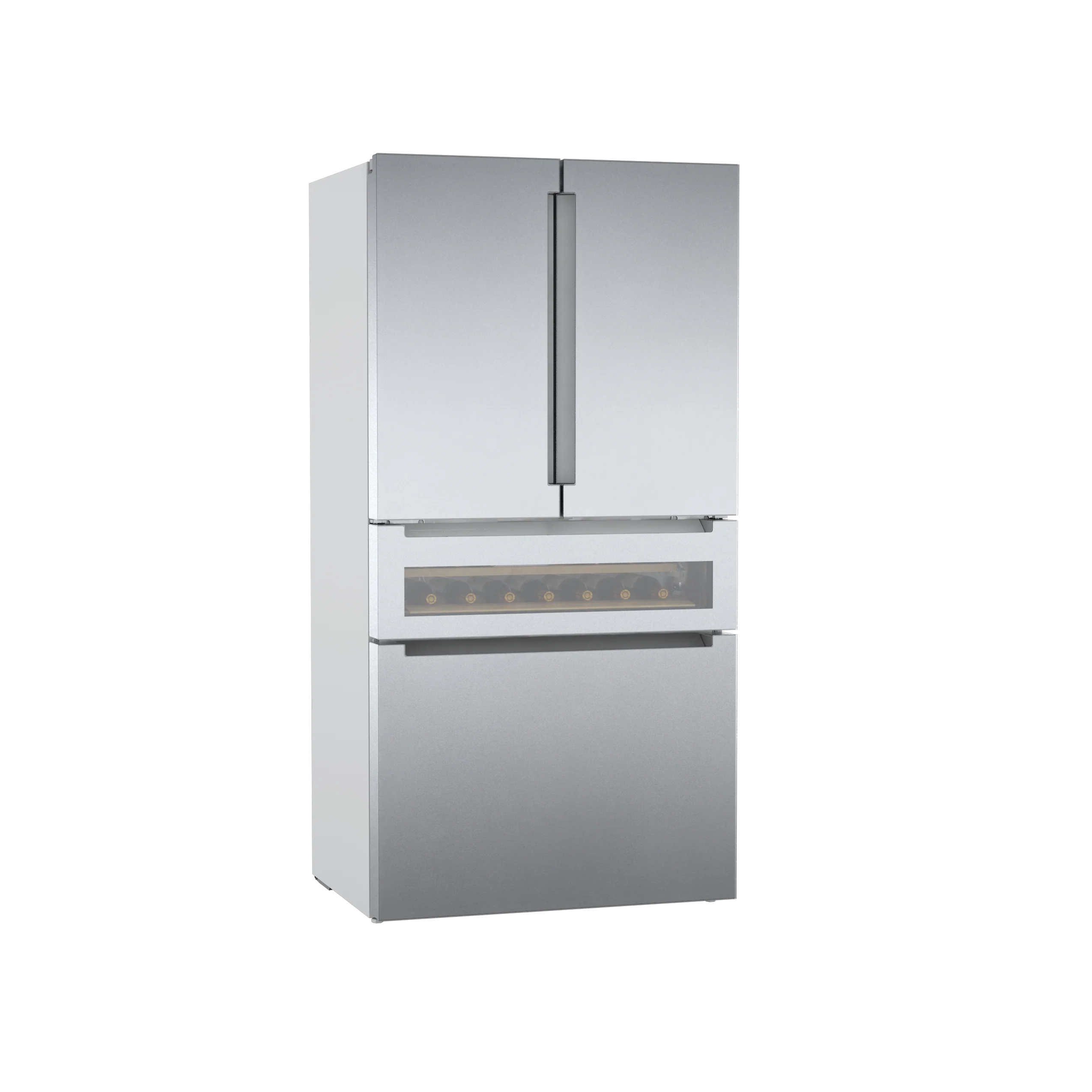Bosch Stainless Steel Counter Depth French Door Refrigerator with Wine Drawer (21.2 Cu.Ft) - B36CL81ENG - Image 3