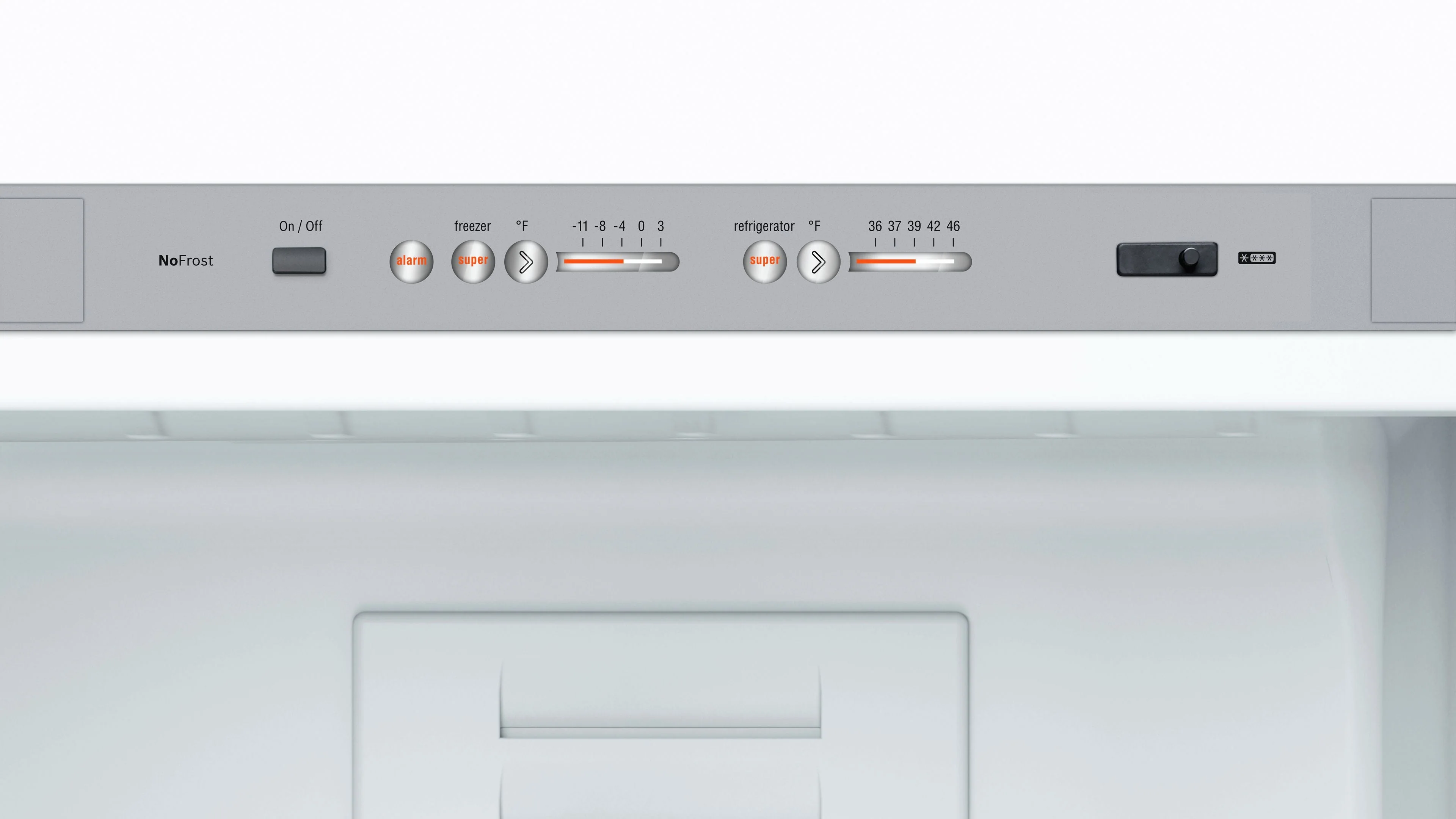 Bosch White Glass 800 Series 24-inch Counter-Depth Bottom Freezer Refrigerator (10 Cu.Ft.) - B10CB81NVW - Image 2