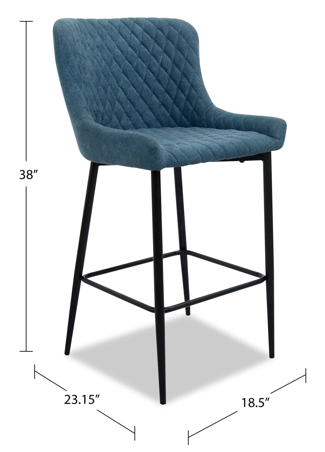 Brighton Counter-Height Stool - Navy - Image 7