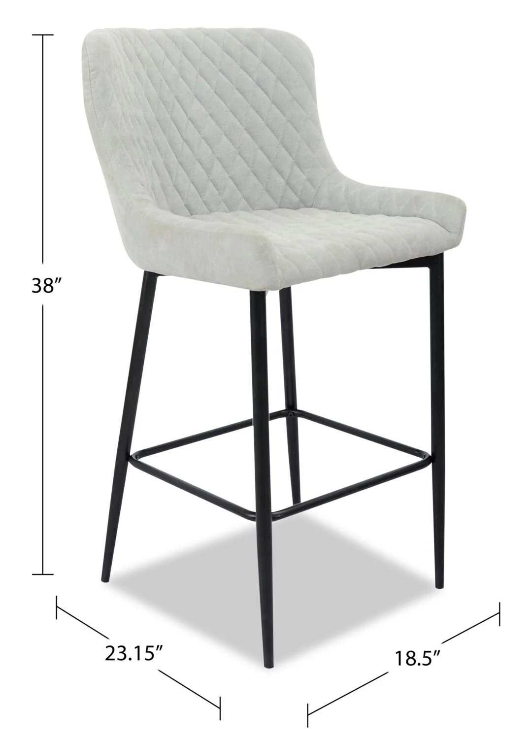 Brighton Counter-Height Stool - Taupe - Image 7