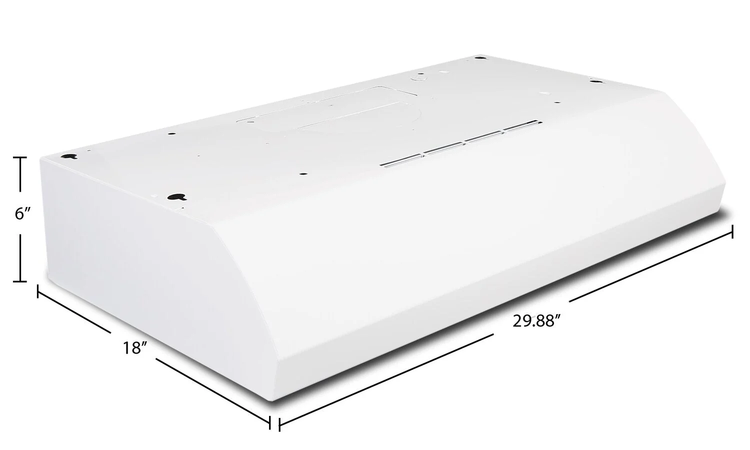 Broan 30" 4-Way Convertible Under-Cabinet Range Hood - BXT130WWC - Image 5