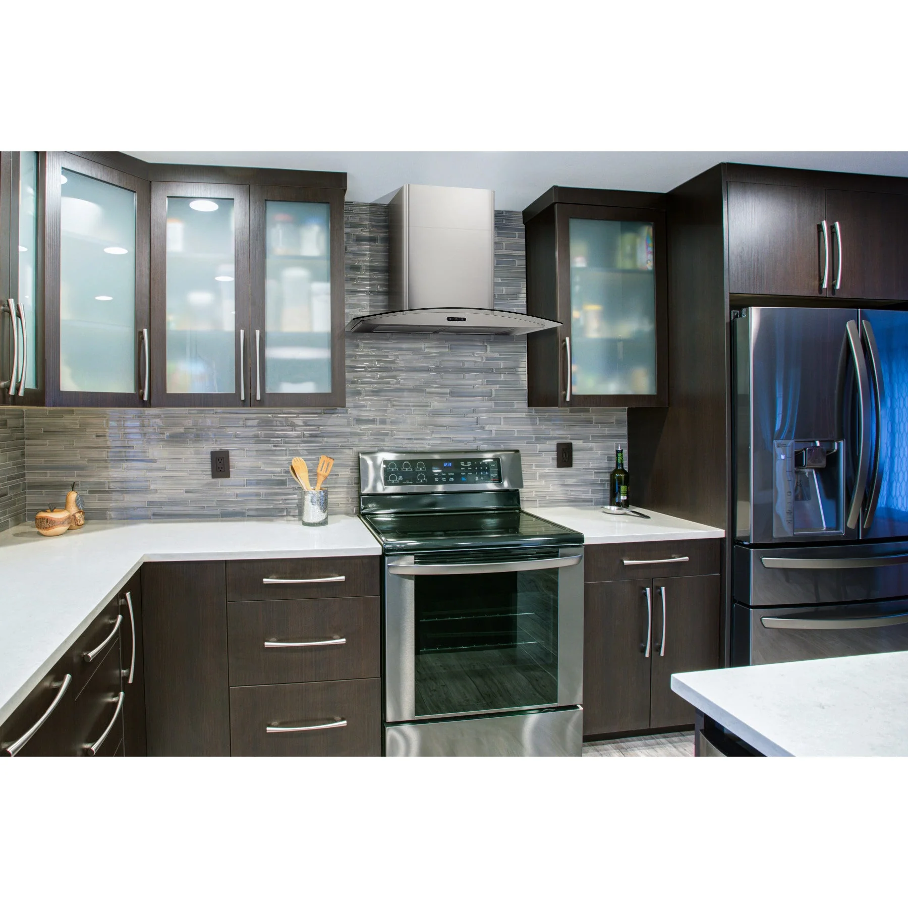 Broan Elite Stainless Steel 30" 400 CFM Curved Glass Chimney Range Hood - EW4630SS - Image 14