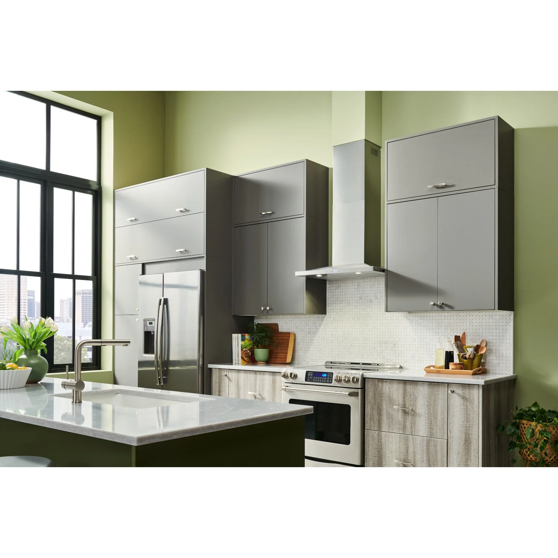Broan Stainless Steel 30" 450 CFM Designer Chimney Range Hood - BWS1304SS - Image 6