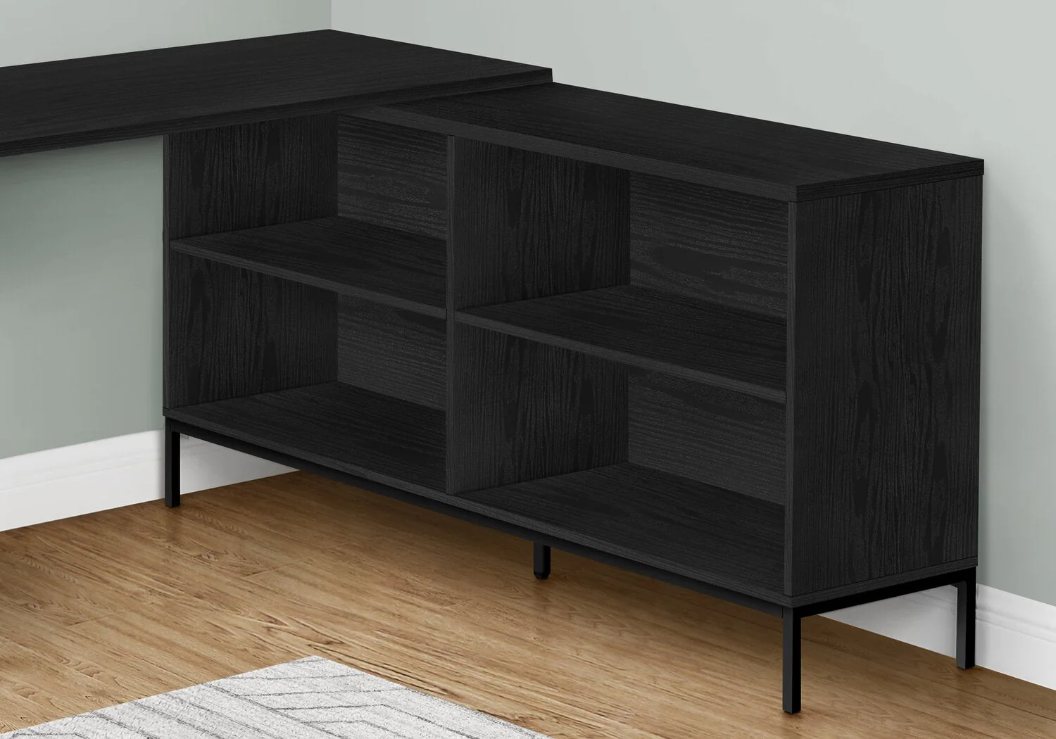 Bryker L-Shaped Desk - Black - Image 3