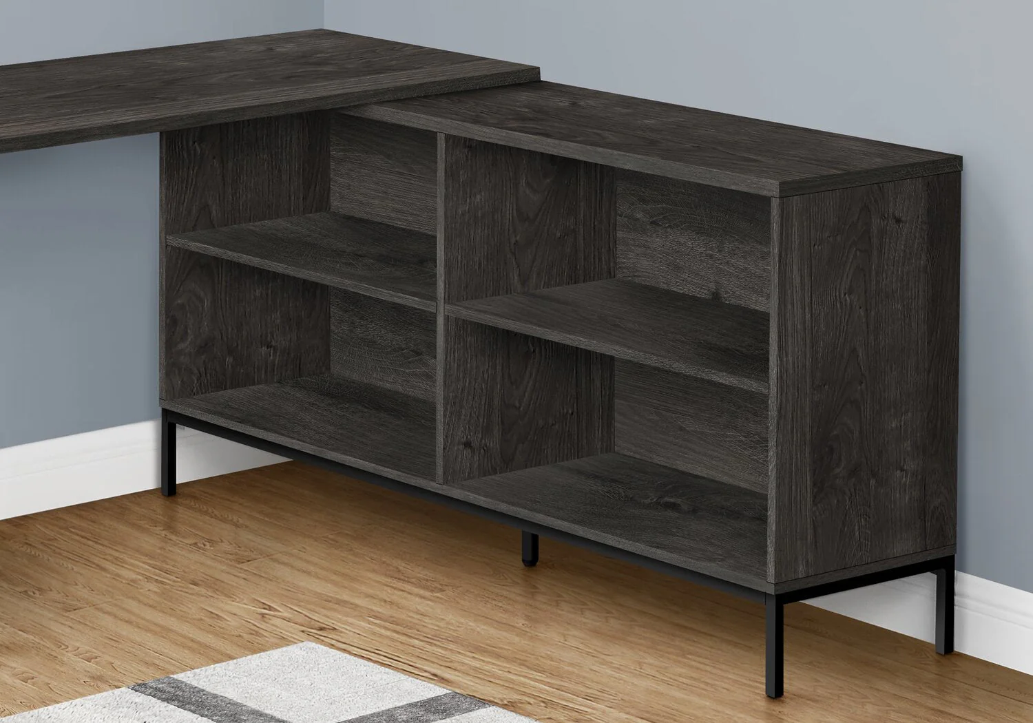 Bryker L-Shaped Desk - Grey - Image 3