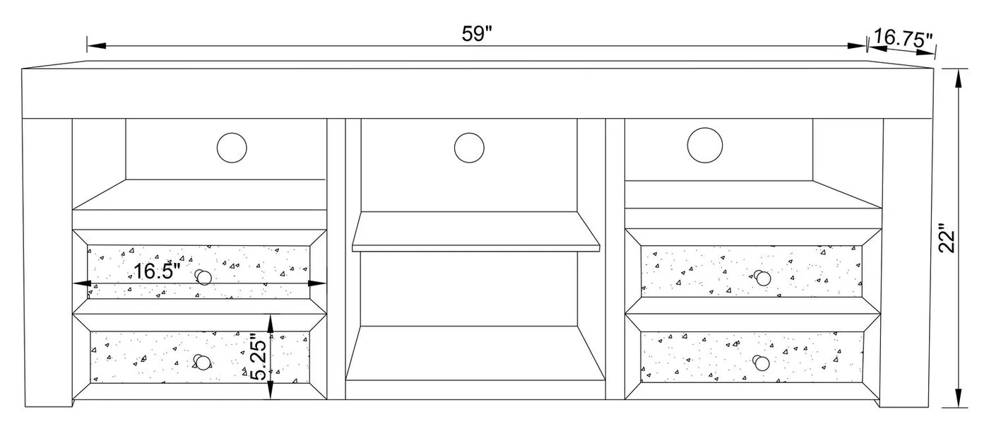 Buford 59" TV Stand - Image 8