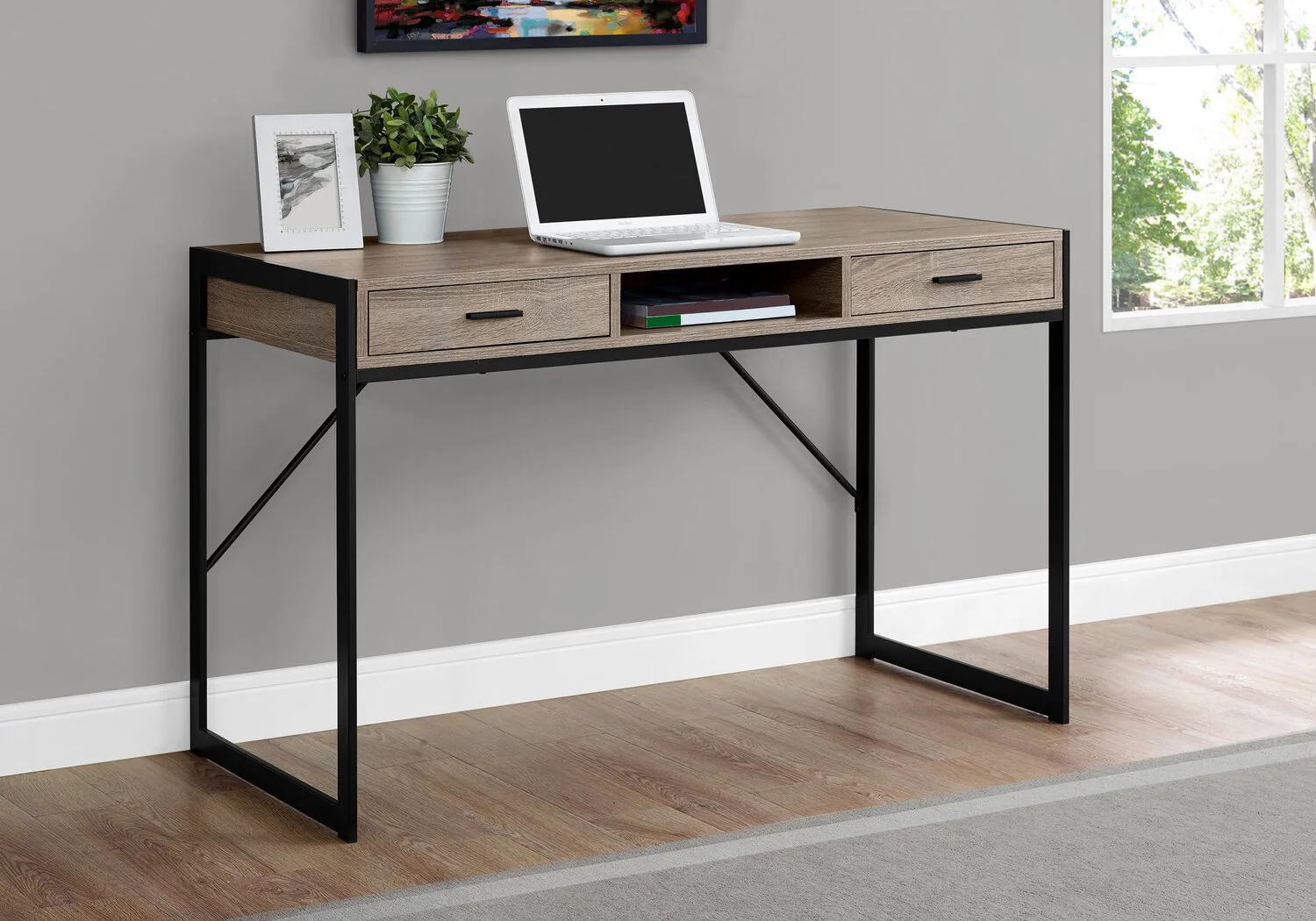 Burr Desk - Taupe - Image 3