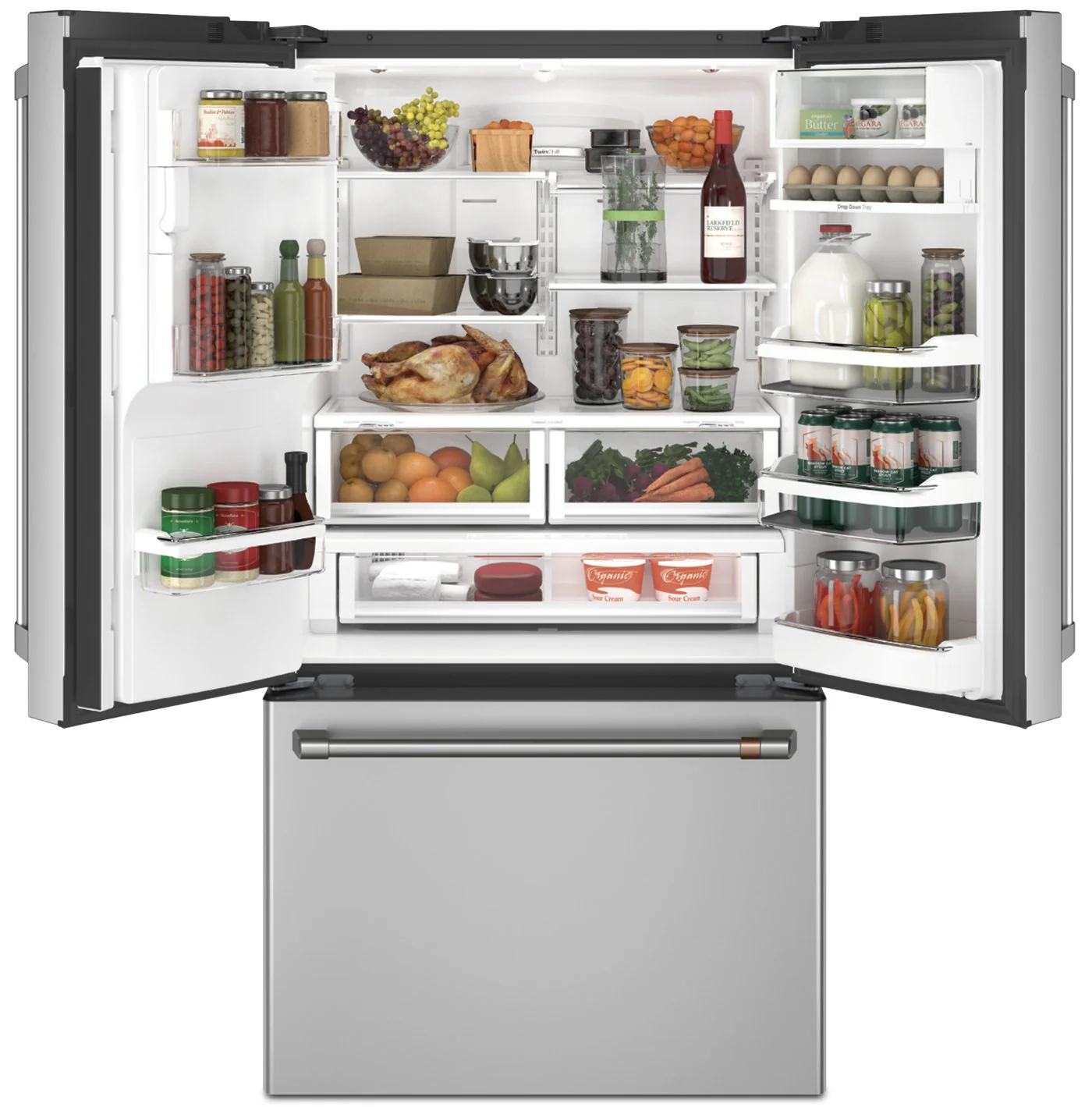 Café 22.2 Cu. Ft. French-Door Refrigerator with Hot Water Dispenser - CYE22TP2MS1 - Image 2