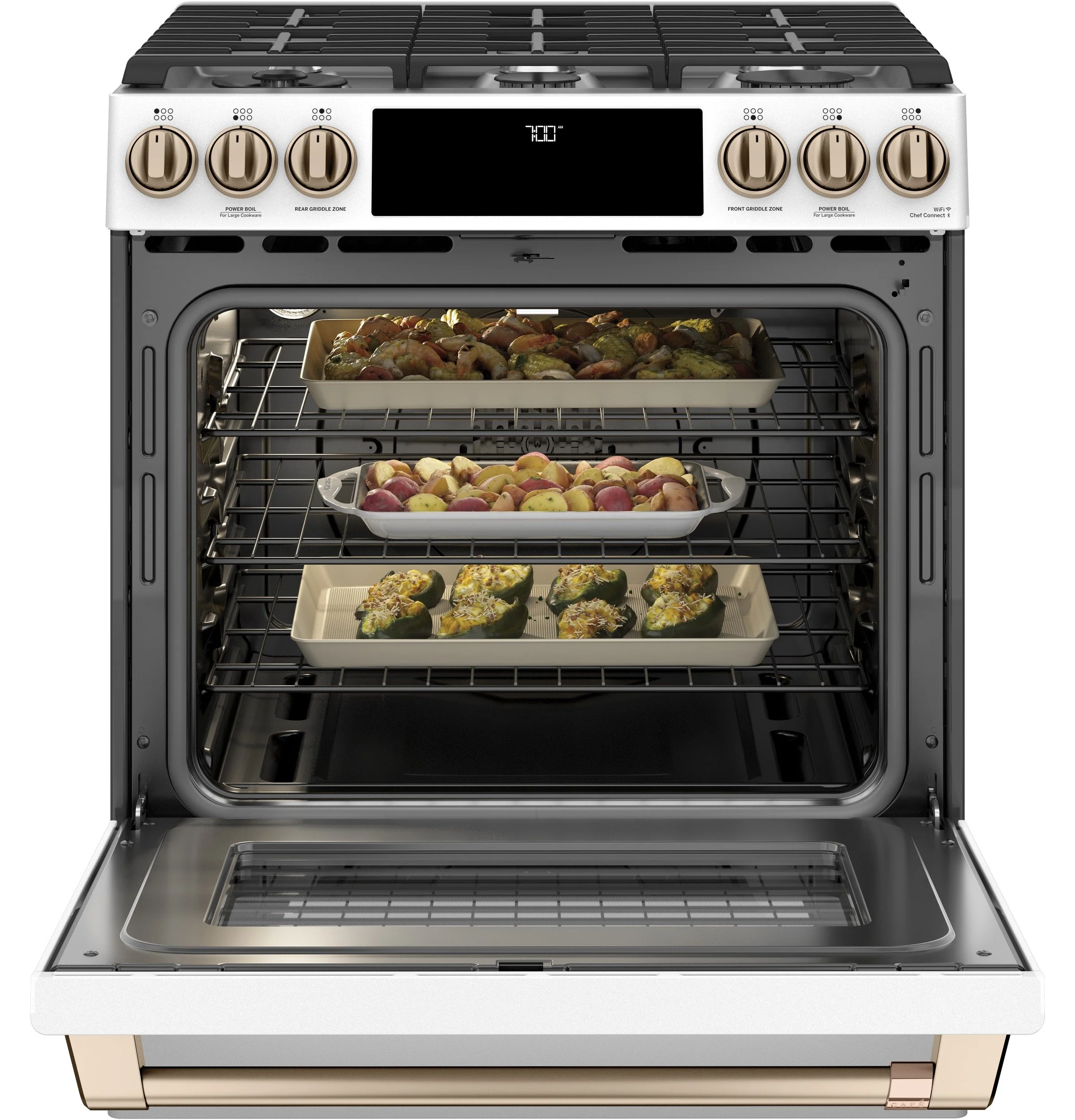 Café Slide-In Gas Range with Convection - CCGS700P4MW2 - Image 2