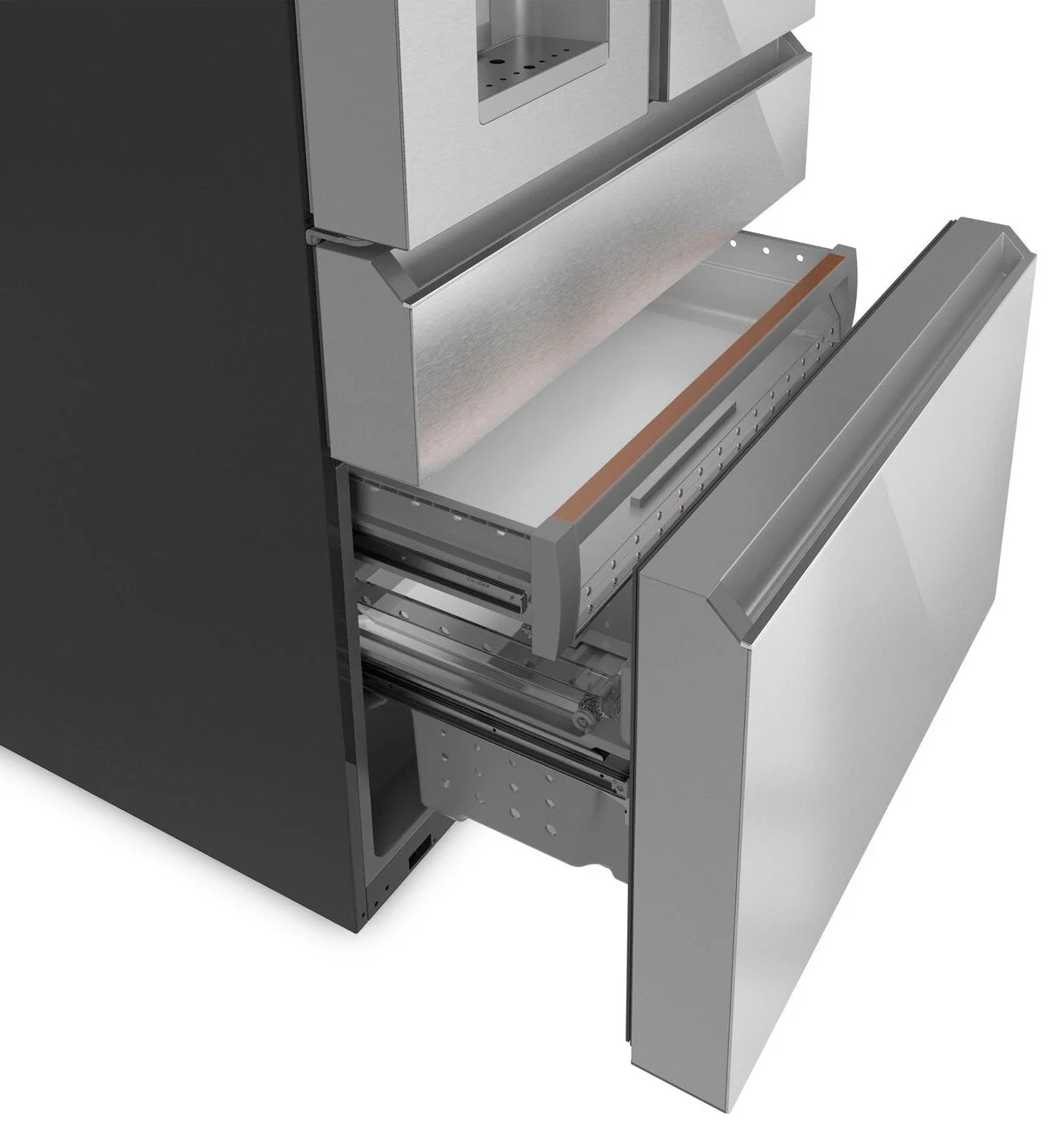 Café 22.3 Cu. Ft. Counter-Depth 4-Door French-Door Refrigerator - CXE22DM5PS5 - Image 5