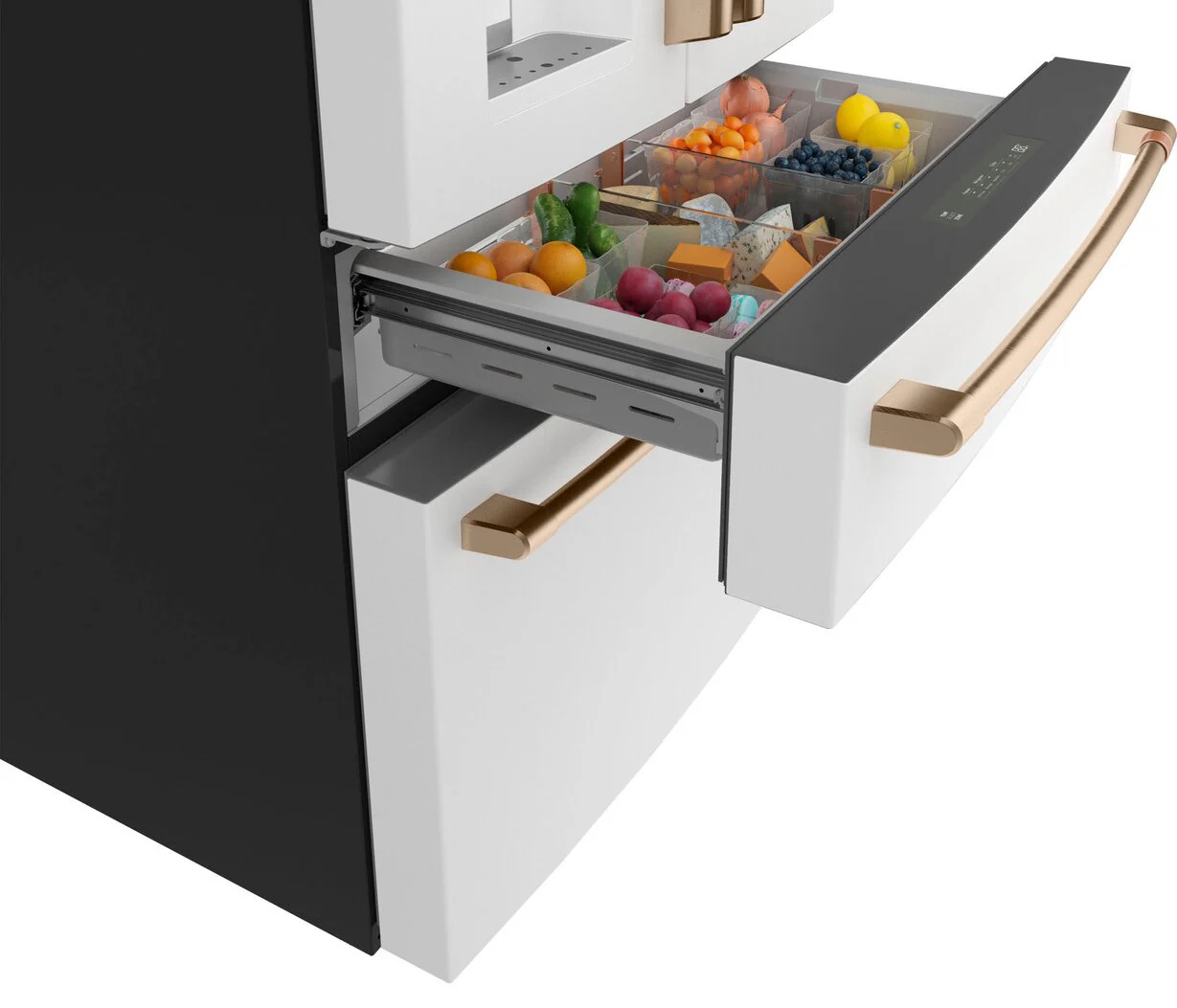 Café 22.3 Cu. Ft. Counter-Depth 4-Door French-Door Refrigerator - CXE22DP4PW2 - Image 6
