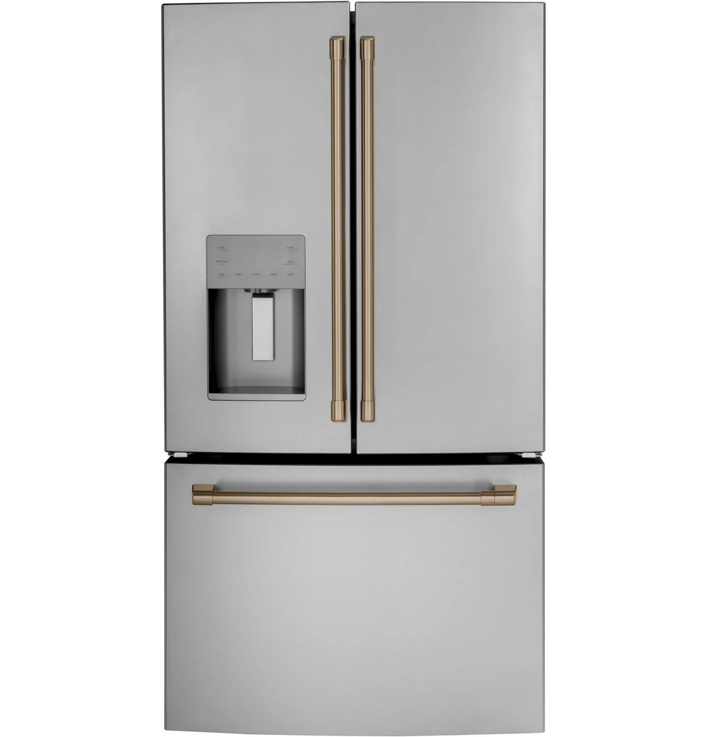 Cafe 3-Piece Handle Kit for French-Door Refrigerator in Brushed Bronze - CXMB3H3PNBZ - Image 2
