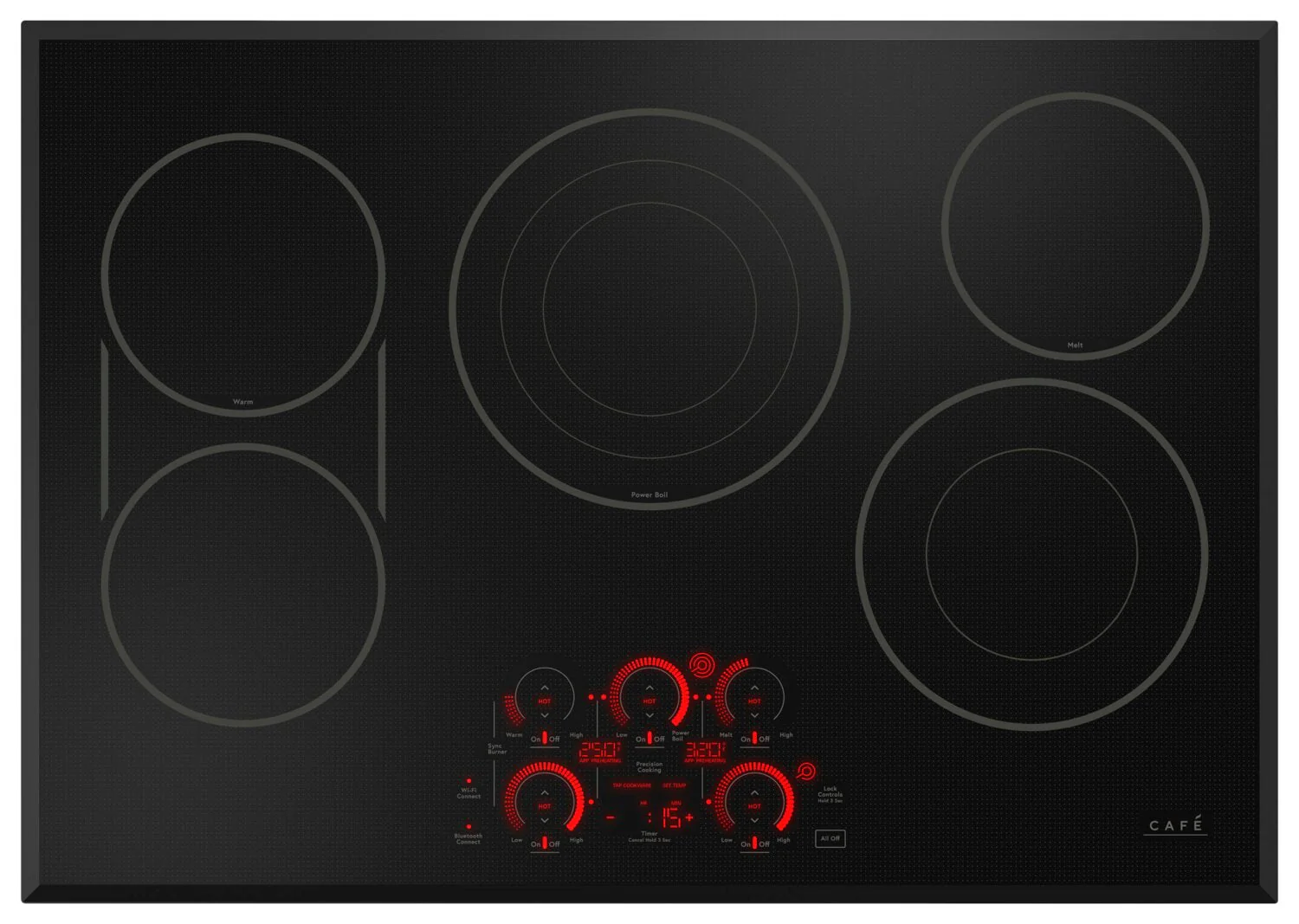 Café 30" Electric Cooktop with Touch Controls - CEP90301TBB - Image 2