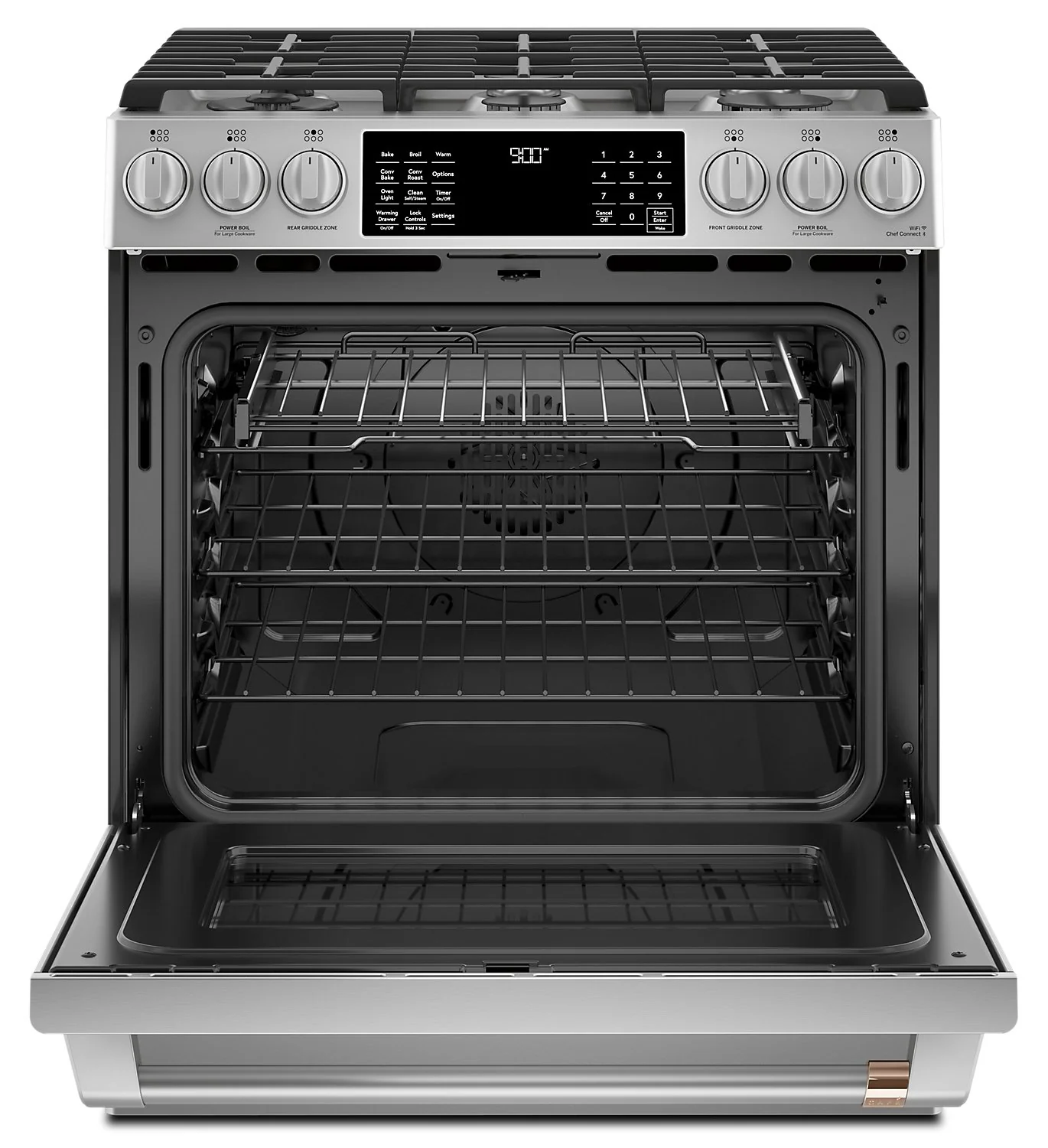 Café 30" Slide-In Dual-Fuel Convection Range - CC2S900P2MS1 - Image 2