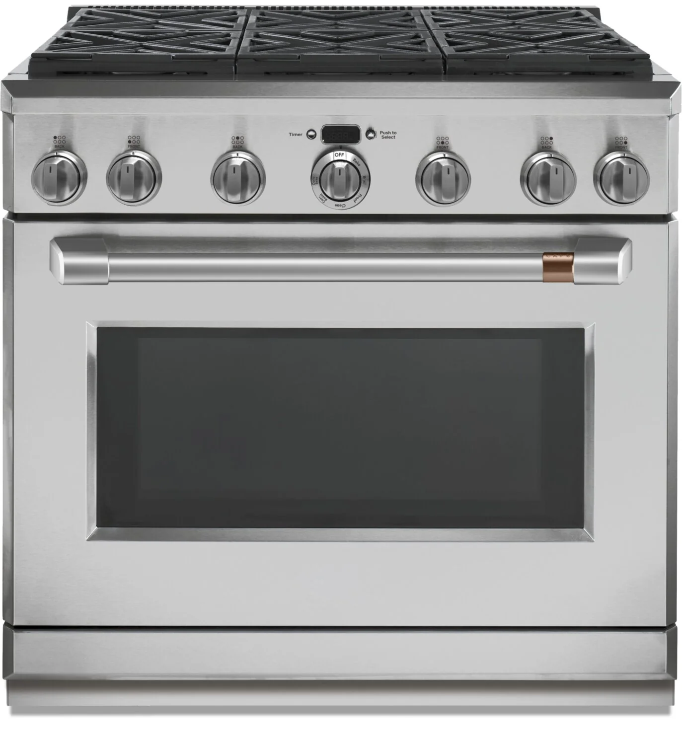 Café 36" Toe Kick for Professional Range in Brushed Stainless - CXPR6TKPMSS - Image 3