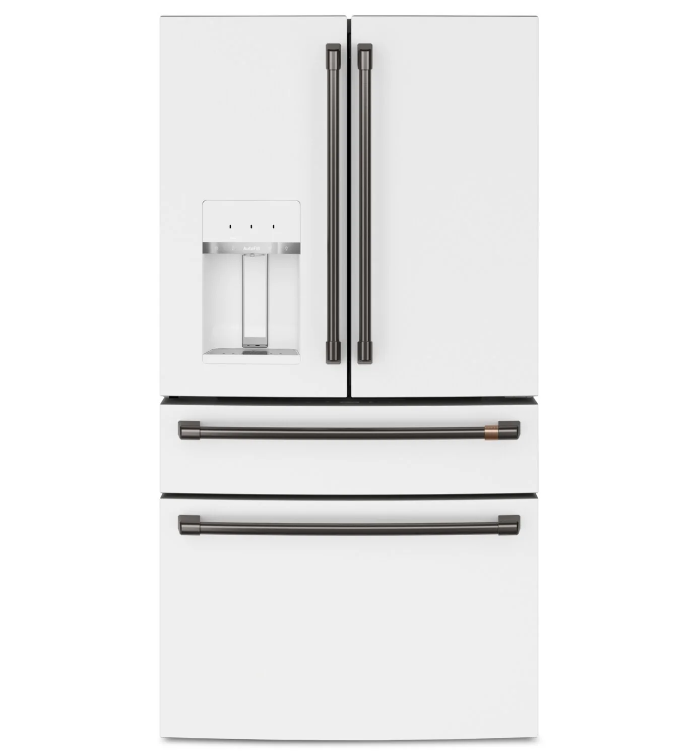 Cafe 4-Piece Brushed Black Handle Kit for French-Door Refrigerator - CXQB4H4PNBT - Image 2
