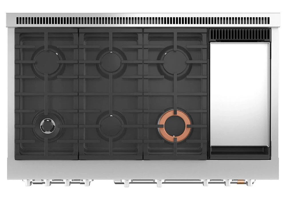 Café 48" Commercial-Style Dual Fuel Range with Griddle - C2Y486P3TD1 - Image 3