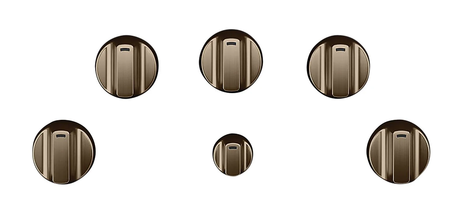 Café 5-Piece Electric Cooktop Brushed Bronze Knobs - CXCE1HKPMBZ