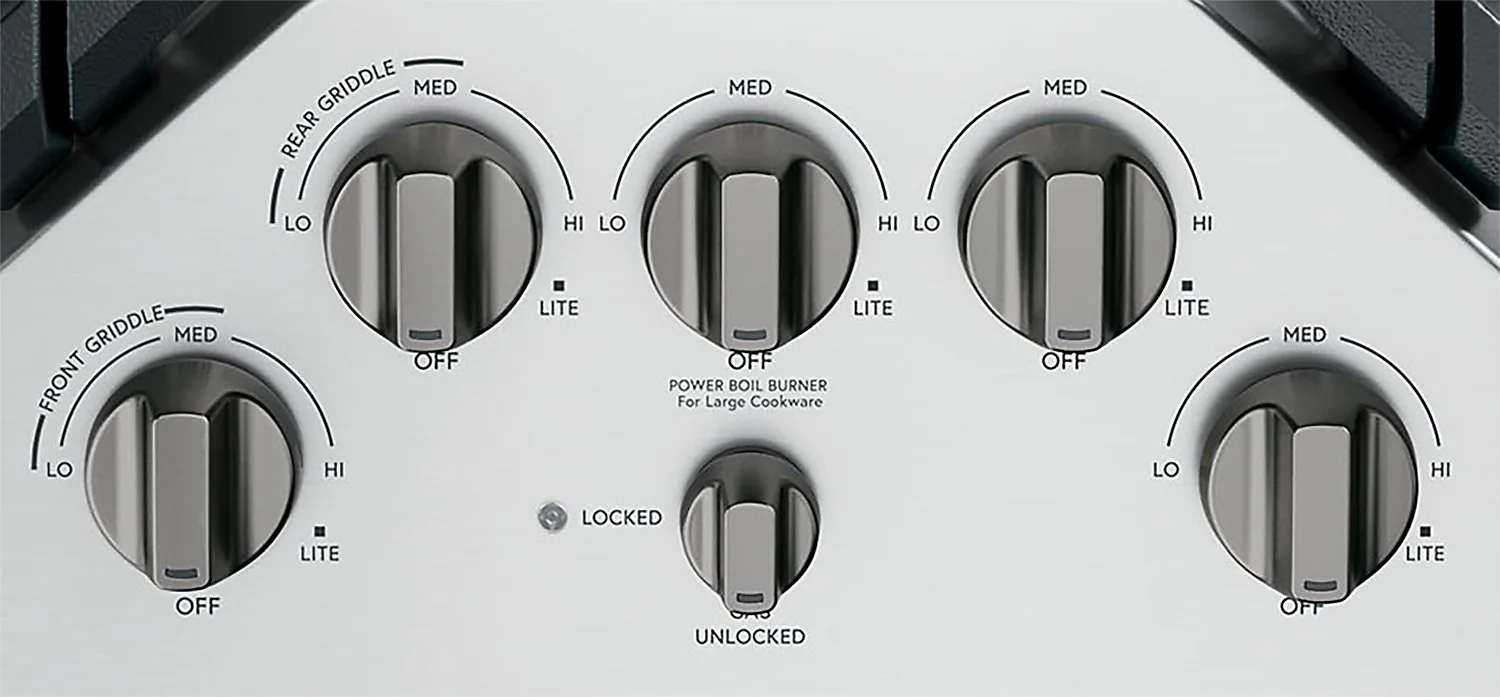 Café 5-Piece Gas Cooktop Brushed Black Knobs - CXCG1K0PMBT - Image 2