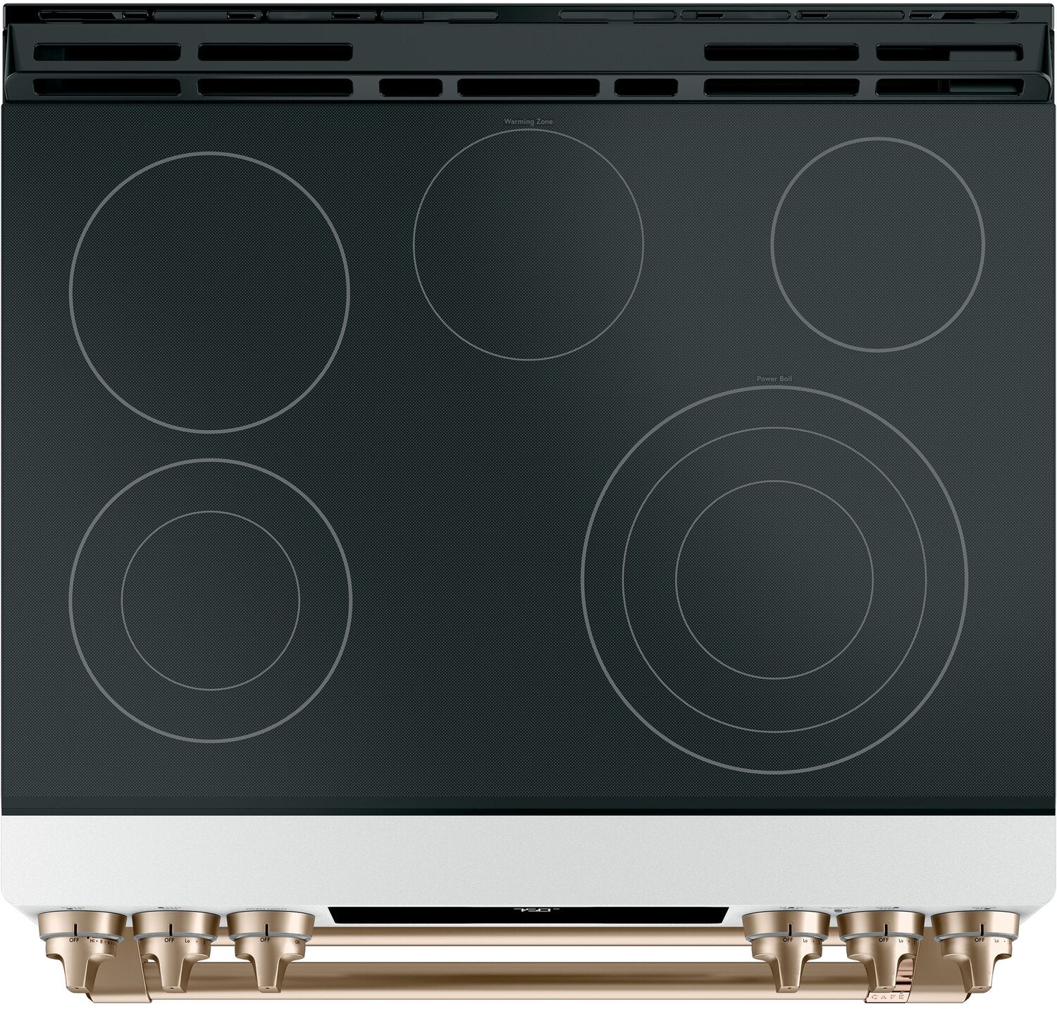Café 6.7 Cu. Ft. Smart Front-Control Double Oven Electric Range - CES750P4MW2 - Image 4