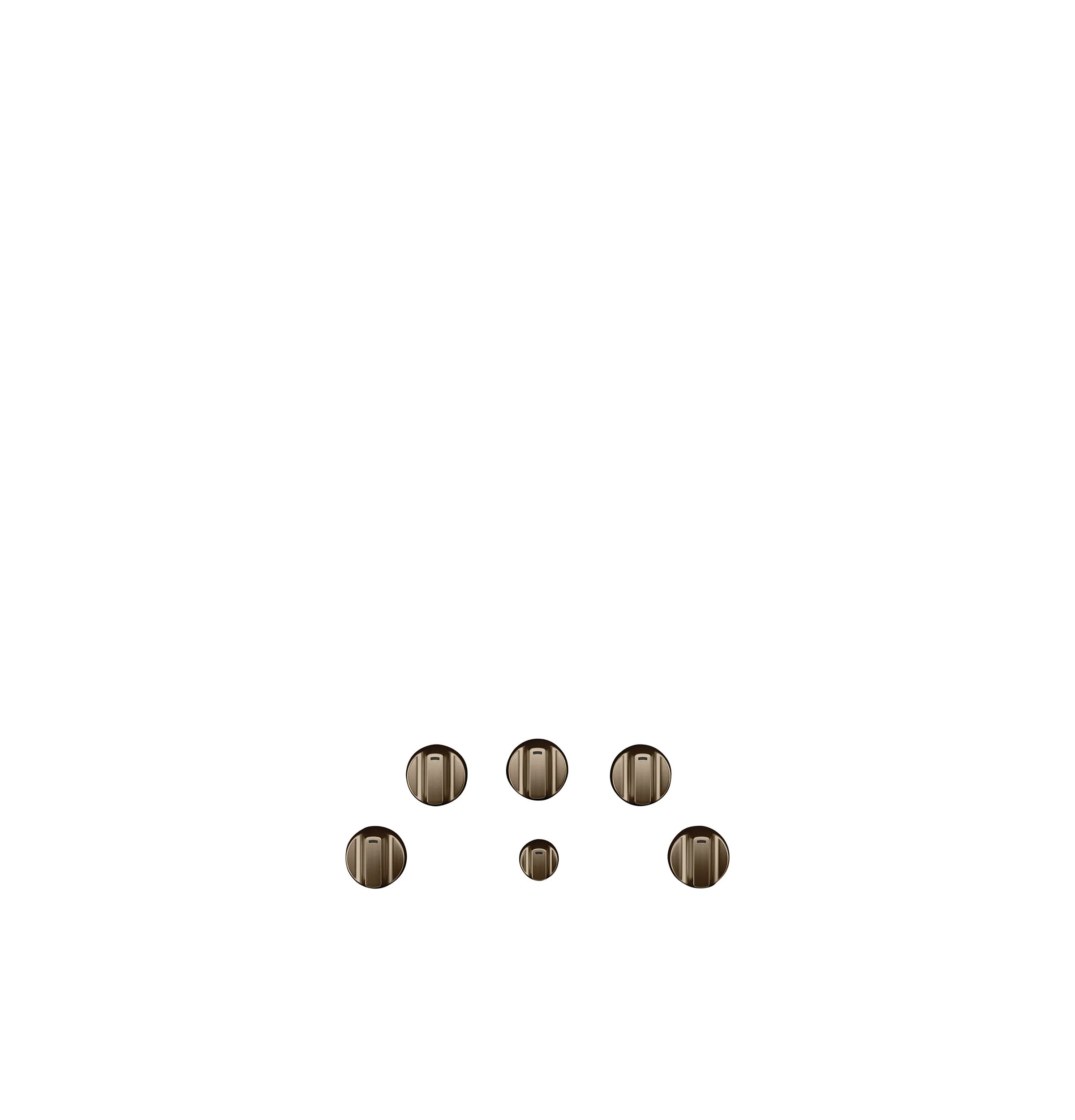 Café™ Brushed Bronze 5-Pieces Electric Cooktop Knobs - CXCE1HKPMBZ