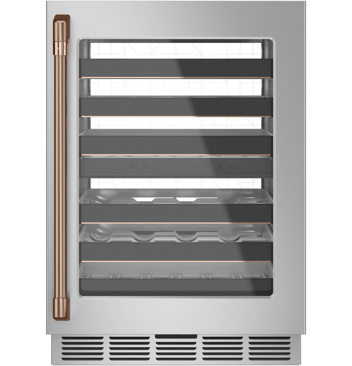 Café Brushed Copper Wine and Beverage Centre Handle Kit - CXQW1H1PPCU - Image 2