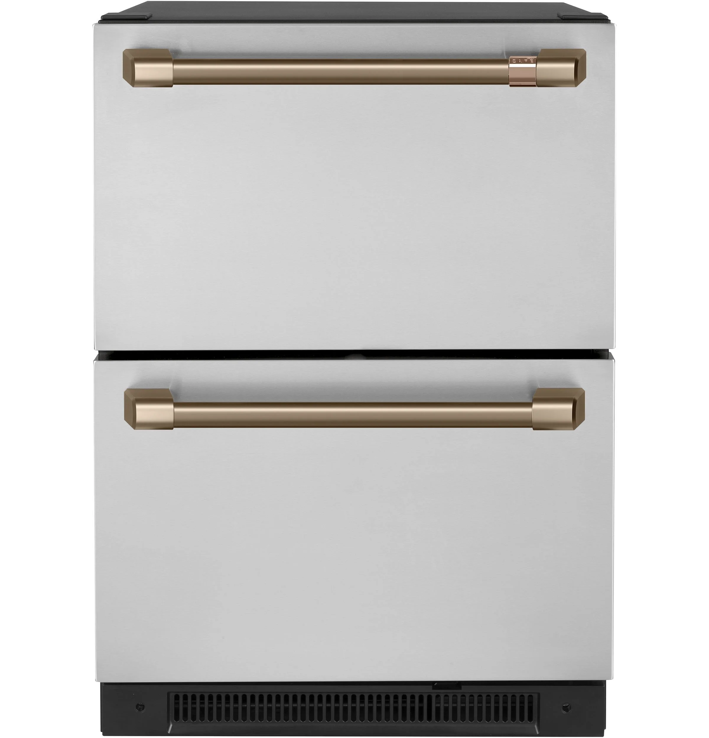 Café Dual-Drawer Refrigerator Brushed Bronze Handle Set - CXMA3H3PNBZ - Image 3